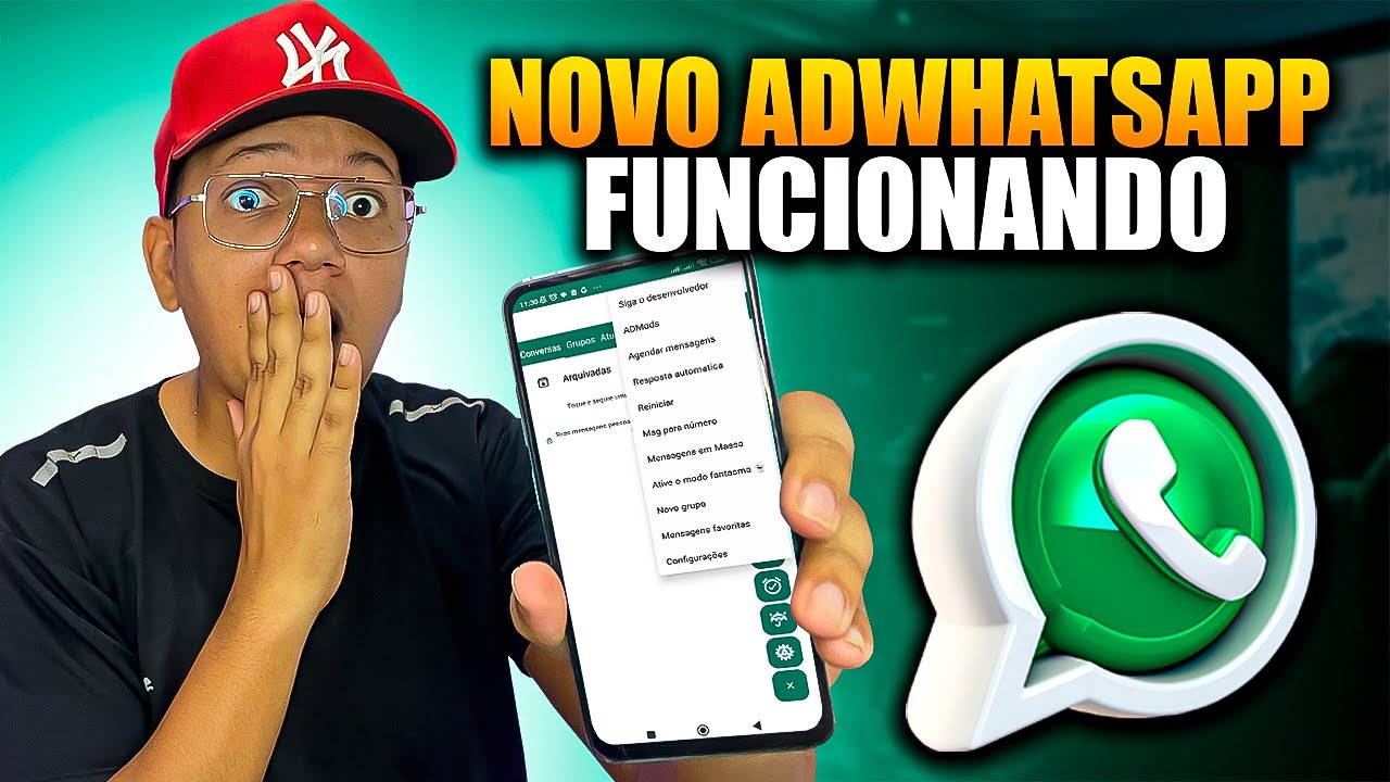 NOVO MOD DO WHATSAPP! SUPERIOR AO GB? (✅ com espelhamento funcionando) ADWHATASAPP