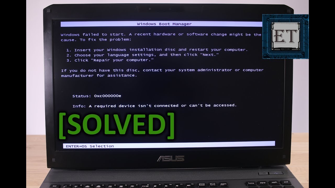 [Solved] Windows Failed to Start Due to a Recent Hardware or Software Change