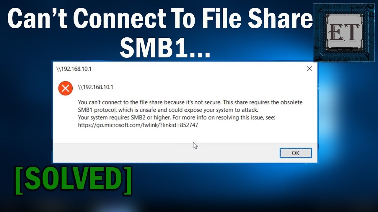To fix the issue of not being able to connect to a file share that requires the obsolete SMB1 protocol, follow these steps:1. Open the Control Panel on your computer.
2. Go to “Programs” and then click on “Turn Windows features on or off.”
3. Locate the “SMB 1.0/CIFS File Sharing Support” option and make sure it is checked.
4. Click on “OK” to save the changes.
5. Restart your computer to apply the changes.After completing these steps, you should now be able to connect to the file share that requires the SMB1 protocol.