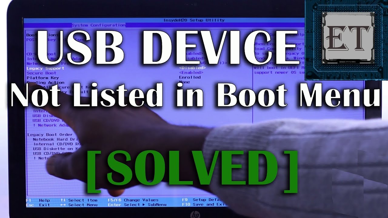 UEFI Boot | How to Boot From USB Flash Drive (USB Device Not Listed in Boot Order: Resolved)