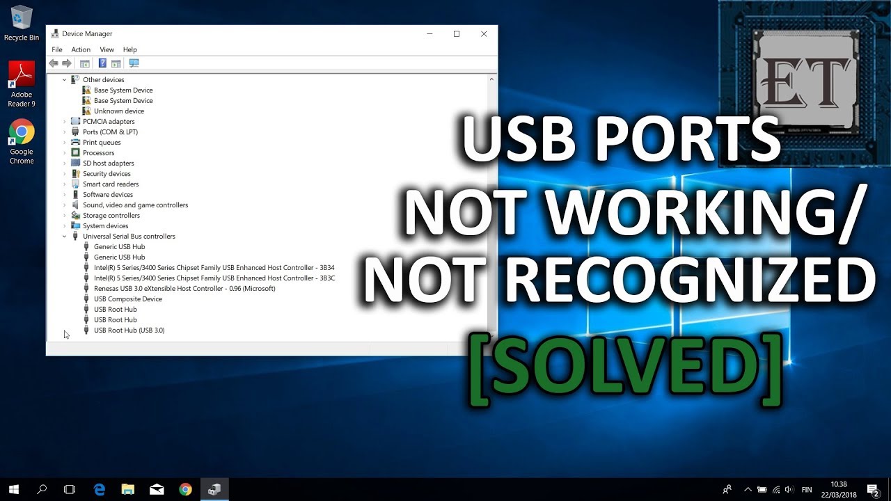 USB Port Not Working or Not Recognized on Windows 10, 8, and 7 (5 Solutions)